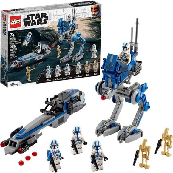 LEGO Star Wars 501st Legion Clone Troopers 75280 Building Kit, Cool Action Set f